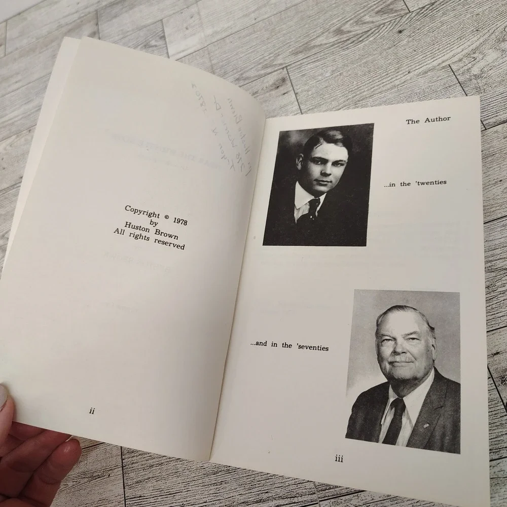 Hear the Whistle Blow Huston Brown 1978 Softcover Autobiography Signed Vintage